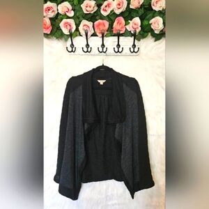 Lucky Brand Waterfall Collar Duo Knit Cardigan